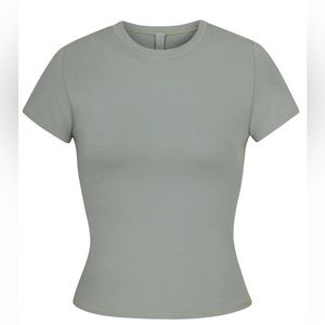 Skims Cotton Jersey T-shirt - mineral (S)